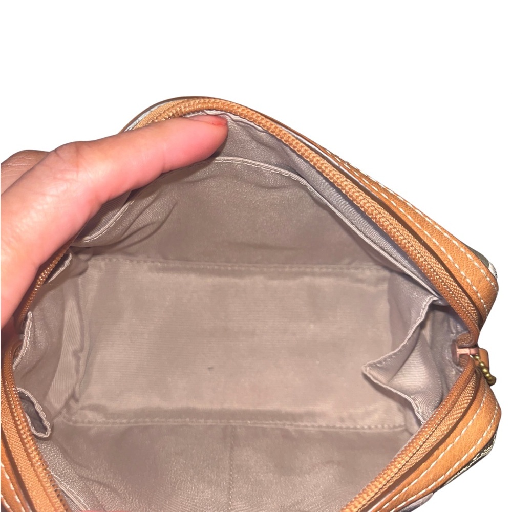 Coach Signature Patchwork Cosmetic Bag/Pouch - Picture 11 of 13